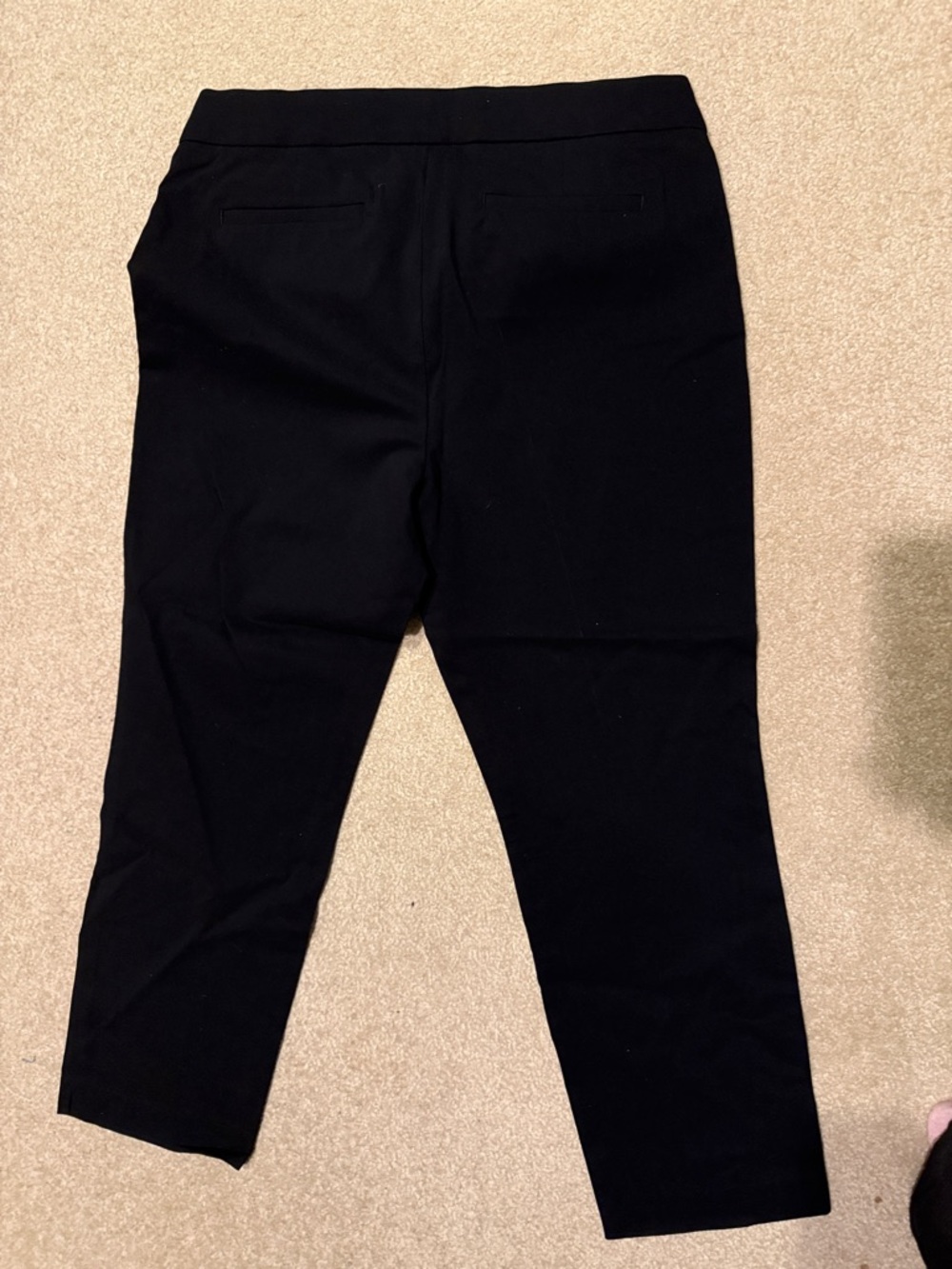 Liz Claiborne  Black Slim Pull-On Ankle Pants work sophisticated sleek sexy goth - Picture 5 of 5